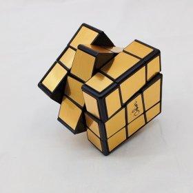 Calvin's Puzzle Oskar Sloppy 3x3x3 Cube Black Body with Gold Stickers