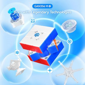 Gan356 M E 3x3x3 Magnetic Speed Cube Stickerless UV Version (Primary Core)