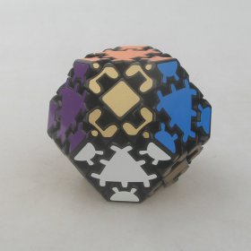 LanLan Gear Hexadecahedron Magic Cube Black