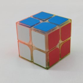 LanLan Crystal 2x2x2 Screw Spring Magic Cube