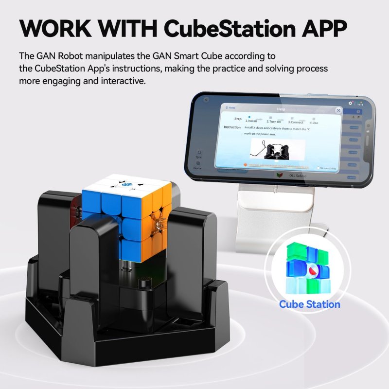 GAN Cube Robot Auto Scramble and Solving