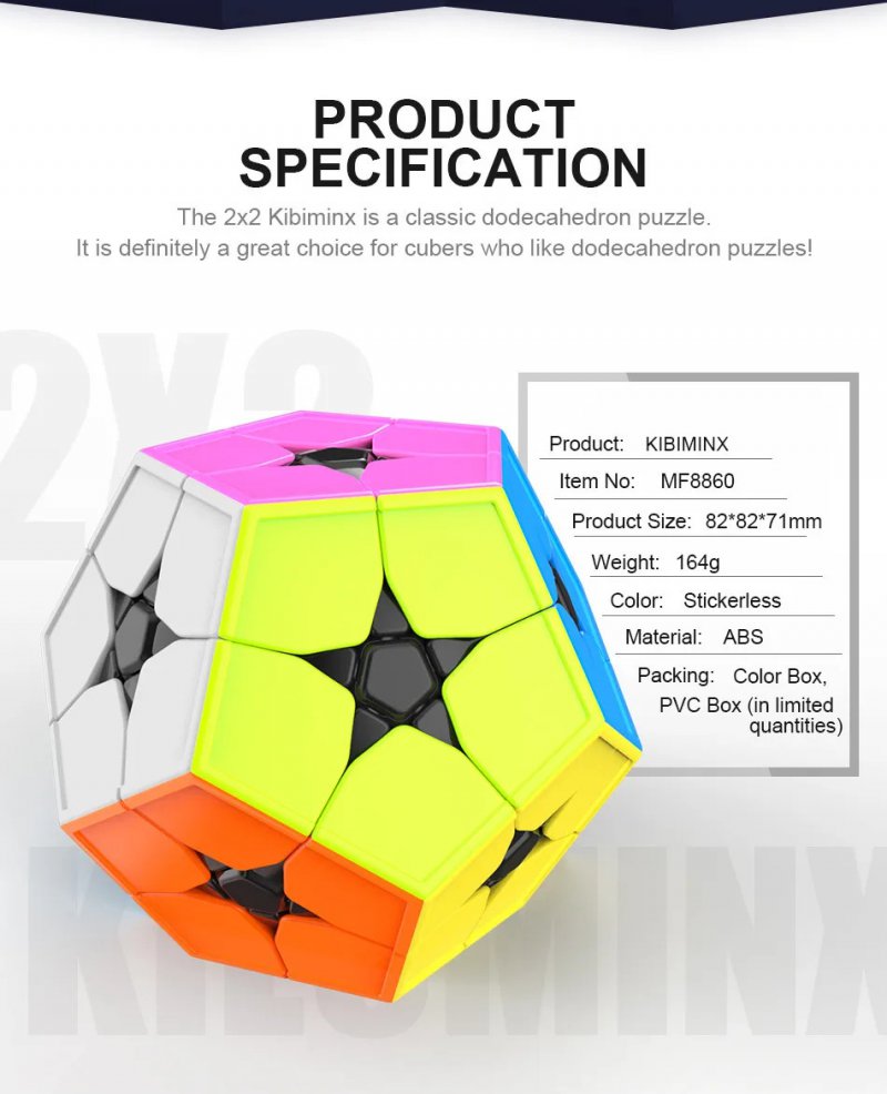 Classroom Meilong Kibiminx Magic Cube Stickerless