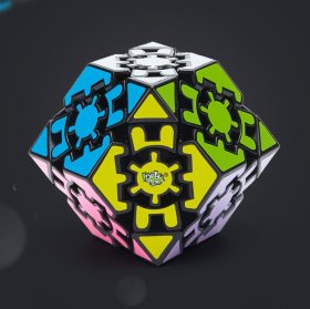 LanLan Gear Rhombic Dodecahedron Magic Cube Black