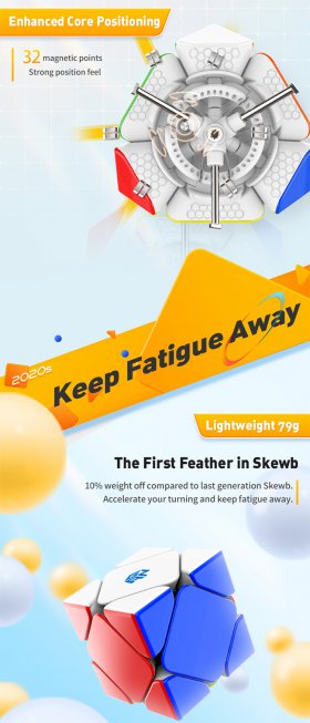 GAN Skewb M Enhanced Core Positioning Edition
