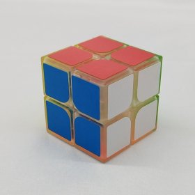 LanLan Crystal 2x2x2 Screw Spring Magic Cube