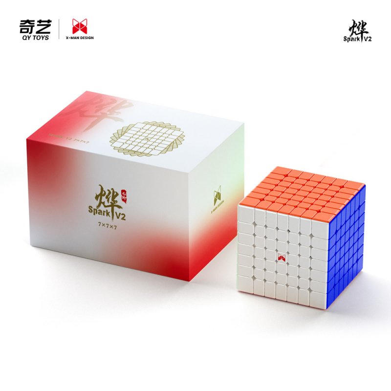 QiYi MoFangGe XMD Spark V2 Core Magnetic 7x7x7 Speed Cube Stickerless