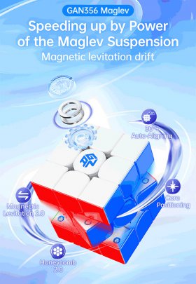 Gan356 MagLev UV Coated 3x3x3 Speed Cube