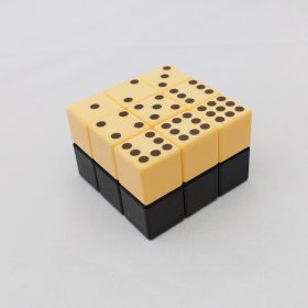 Lanlan Domino 2x3x3 Cube Black and Beige