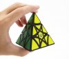 LanLan Curvy Hexagram Pyraminx Cube Black