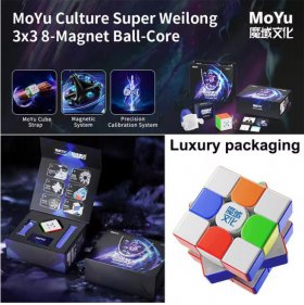 MoYu Super WeiLong 3x3x3 Speed Cube 8-Magnet Spring Ball-core Version