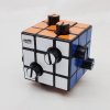 Calvin's Puzzles Evgeniy Button Cube (2-Holes, 1/2) Black Body