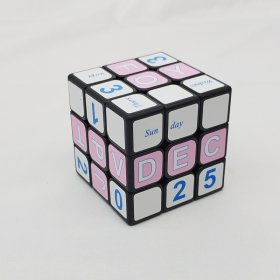 X-Cube 3x3x3 57mm Calendar Cube Black Body