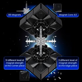 GAN14 Maglev Stickerless Magnetic Speed Cube 3x3 Professional Cube