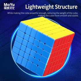 MoYu MFJS MeiLong 6 V2 6x6x6 Magic Cube Stickerless