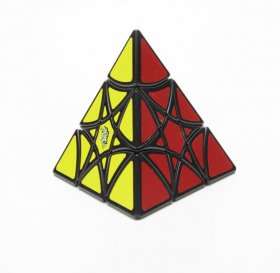 LanLan Curvy Hexagram Pyraminx Cube Black