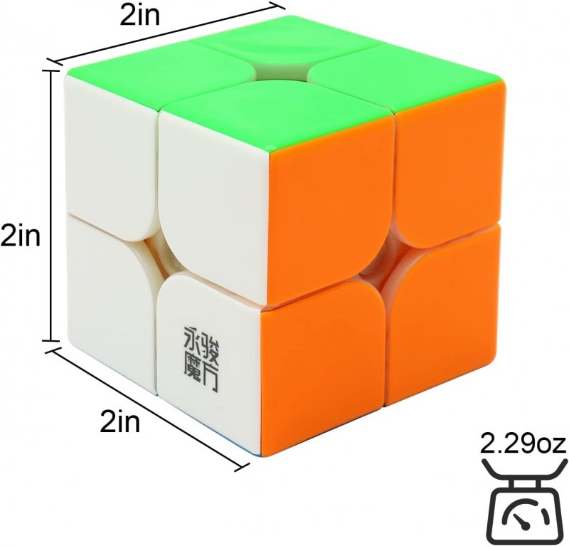 YongJun YuPo Magnetic 2x2x2 Speed Cube Stickerless