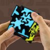 QiYi MoFangGe Crazy Gear 3x3 Magic Cube Tiled Stickerless