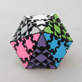 LanLan Gear Conical Dodecahedron Magic Cube Black