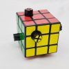 Calvin's Puzzles Tim Button Cube (1-Hole, 1/4) Black Body