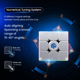 GAN14 Maglev Stickerless Magnetic Speed Cube 3x3 Professional Cube