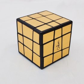 Calvin's Puzzle Oskar Sloppy 3x3x3 Cube Black Body with Gold Stickers