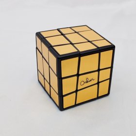 Calvin's Puzzle Oskar Sloppy 3x3x3 Cube Black Body with Gold Stickers