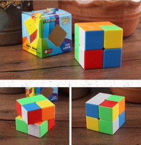 Shengshou Rainbow 2x2x2 Stickerless Magic Cube 50mm