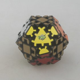 LanLan Gear Hexadecahedron Magic Cube Black