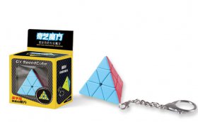 QiYi Mini Pyraminx Cube Keychain Stickerless