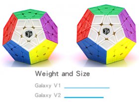 QiYi Galaxy V2 Concave Megaminx Black