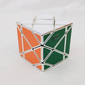 Calvin's Puzzle Super Fisher 3x3x3 Cube Metallized Silver