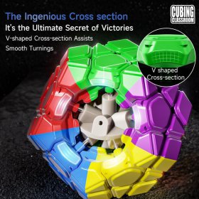 MoYu Classroom MeiLong Megaminx M V2 Magnetic Speed Cube Stickerless