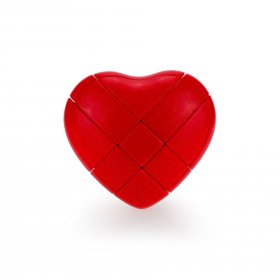 YJ 3x3 Love Heart Magic Cube Puzzle