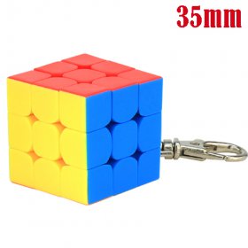 MoYu Cube Classroom 35mm Mini 3x3x3 Frosted Stickerless Cube Keychain