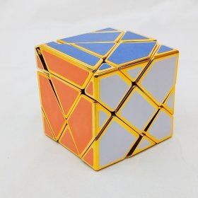 Calvin's Puzzle Super Fisher 3x3x3 Cube Metallized Gold