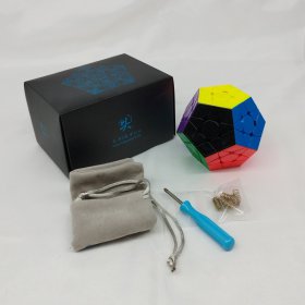 DaYan Megaminx V2 Magnetic Speed Cube with Corner Ridges Black-bottom Color Version