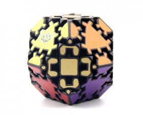 LanLan Gear Hexadecahedron Magic Cube Black