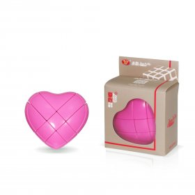 YJ 3x3 Love Heart Magic Cube Puzzle