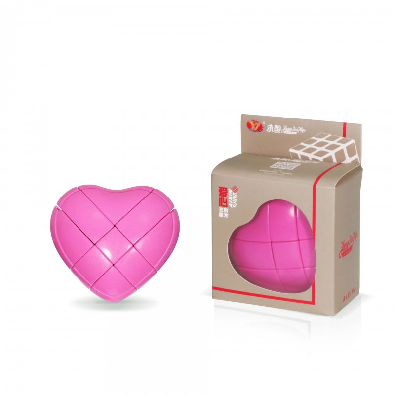 YJ 3x3 Love Heart Magic Cube Puzzle