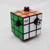 Calvin's Puzzles Tim Button Cube (1-Hole, 1/4) Black Body