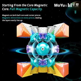 HuaMeng YS3M 3x3 Cube MagLev Ball-core with Nano Magic Clothes Version