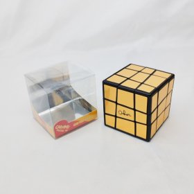 Calvin's Puzzle Oskar Sloppy 3x3x3 Cube Black Body with Gold Stickers