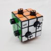 Calvin's Puzzles Evgeniy Button Cube (2-Holes, 1/4) Black Body