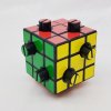 Calvin's Puzzles Evgeniy Button Cube (2-Holes, 1/2) Black Body