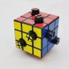 Calvin's Puzzles Evgeniy Button Cube (2-Holes, 1/4) Black Body